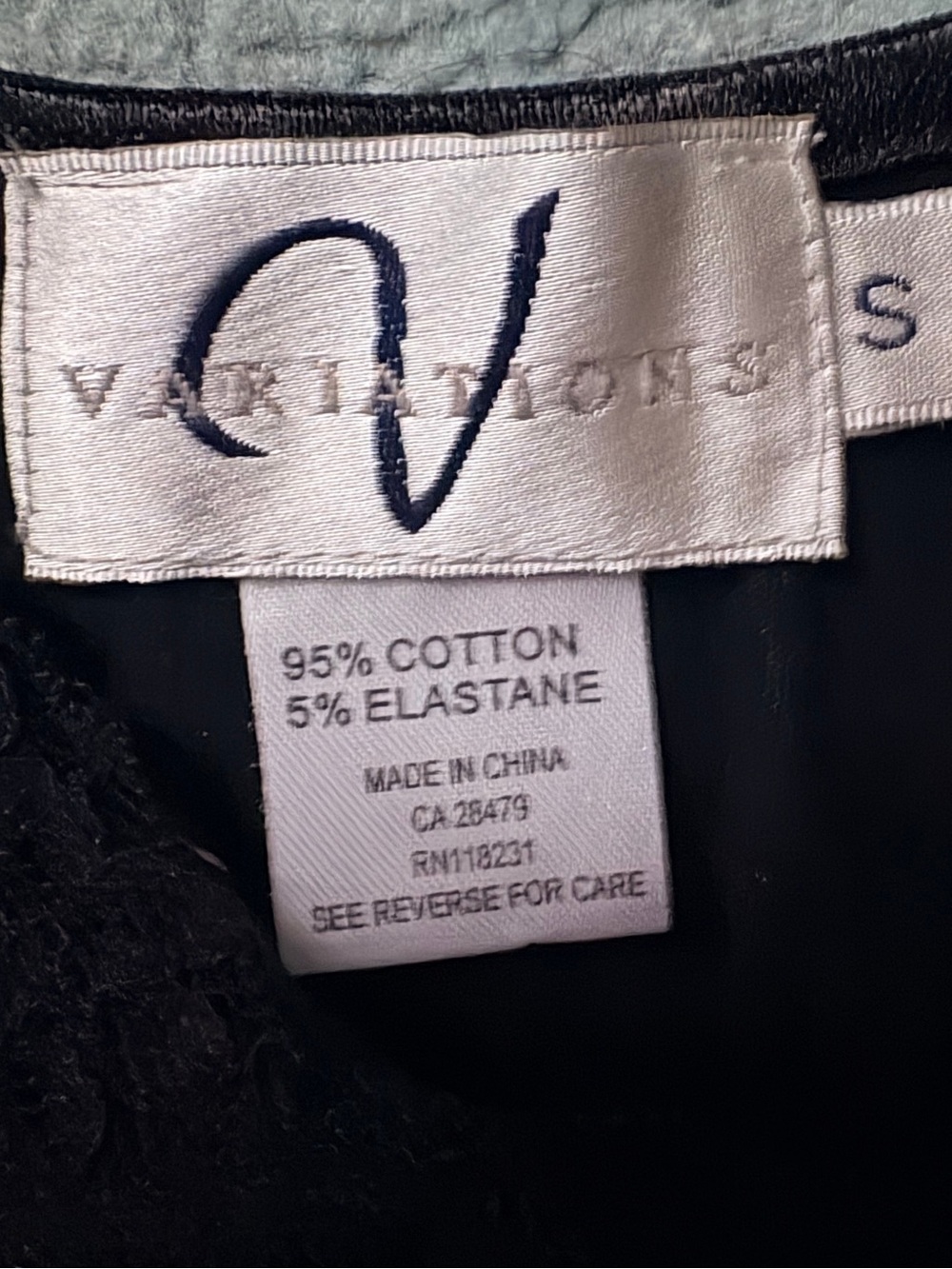 NWOT Variations Black Lace Trim Camisole | Size Small | Never Worn - Picture 2 of 5